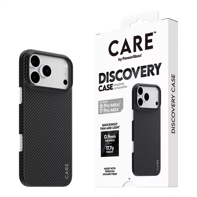 CARE by PanzerGlass Discovery hoesje met MagSafe voor iPhone 17 Pro Max - transparant
