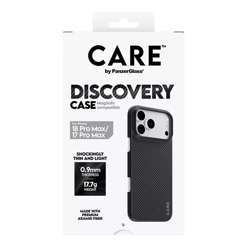 CARE by PanzerGlass Discovery hoesje met MagSafe voor iPhone 17 Pro Max - transparant