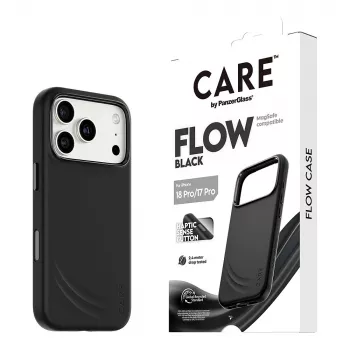 CARE by PanzerGlass Flow Case zwart met MagSafe voor iPhone 17 Pro