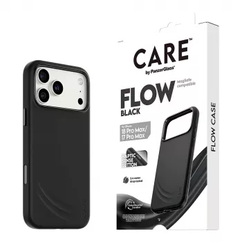 CARE by PanzerGlass Flow Case voor iPhone 17 Pro Max zwart MagSafe (CR81975)