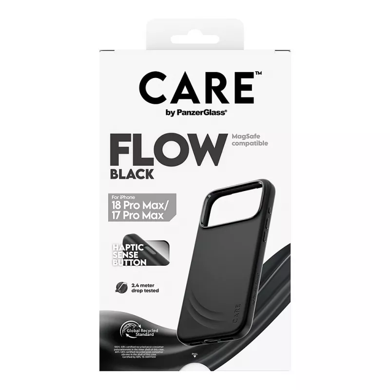 CARE by PanzerGlass Flow Case voor iPhone 17 Pro Max zwart MagSafe (CR81975)