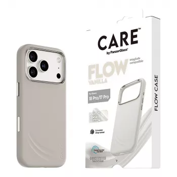 CARE by PanzerGlass Flow Case Vanilla met MagSafe voor iPhone 17 Pro