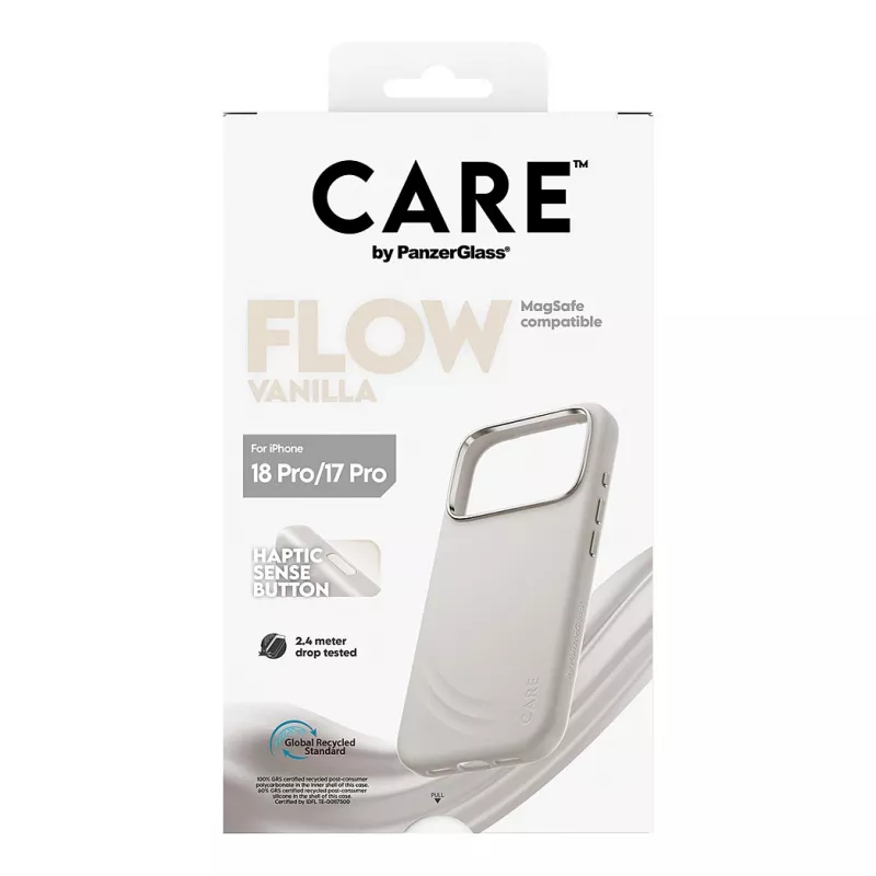 CARE by PanzerGlass Flow Case Vanilla met MagSafe voor iPhone 17 Pro