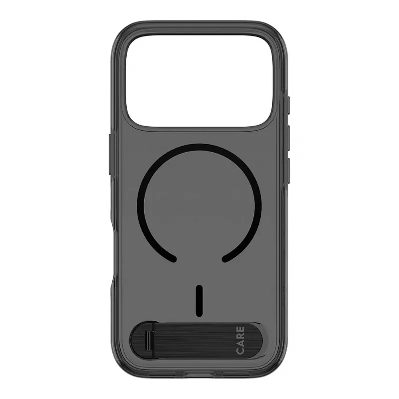 CARE by PanzerGlass kickstand-hoes Smokey Black MagSafe voor iPhone 17 Pro