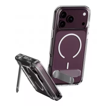 CARE by PanzerGlass Kickstand hoes transparant met witte MagSafe voor iPhone 17 Pro Max