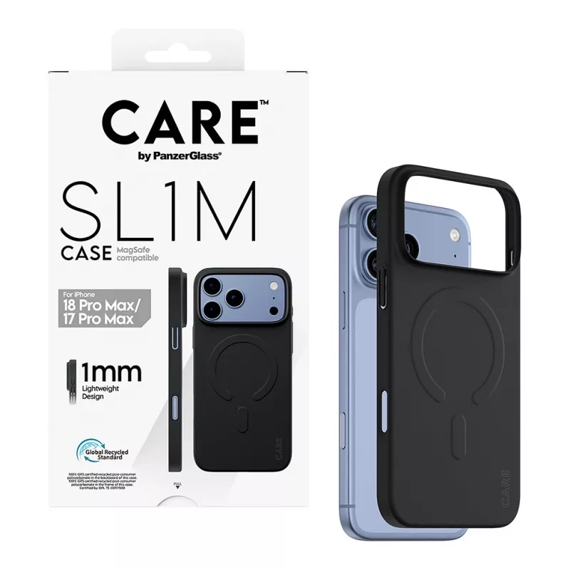 CARE by PanzerGlass SL1M hoes zwart met MagSafe voor iPhone 17 Pro Max