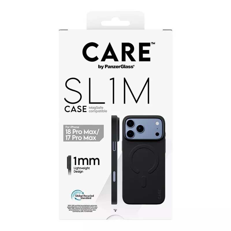 CARE by PanzerGlass SL1M hoes zwart met MagSafe voor iPhone 17 Pro Max