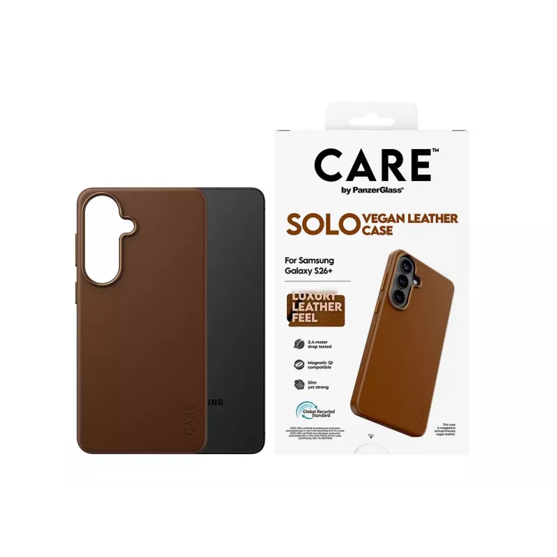 CARE by PanzerGlass Solo Case voor Samsung Galaxy S26 Plus - Bruin