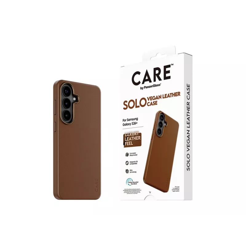 CARE by PanzerGlass Solo Case voor Samsung Galaxy S26 Plus - Bruin