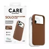 CARE by PanzerGlass Solo vegan lederen case bruin met MagSafe voor iPhone 17 Pro