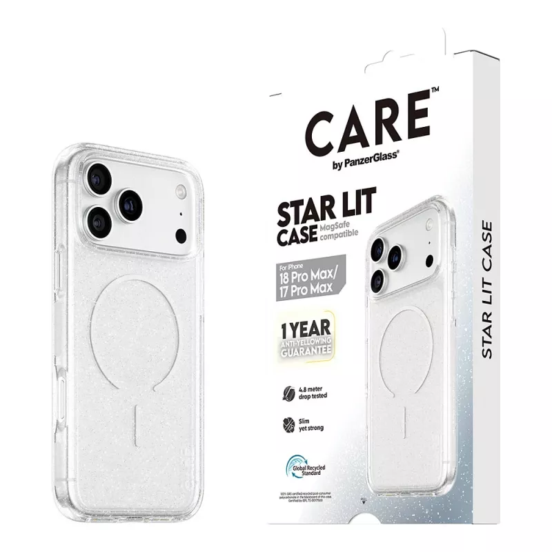 CARE by PanzerGlass Star Lit hoes met MagSafe voor iPhone 17 Pro Max