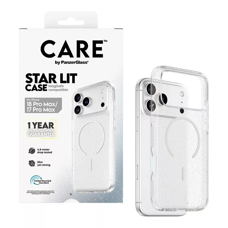 CARE by PanzerGlass Star Lit hoes met MagSafe voor iPhone 17 Pro Max