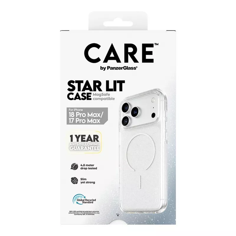 CARE by PanzerGlass Star Lit hoes met MagSafe voor iPhone 17 Pro Max