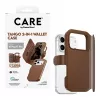 CARE by PanzerGlass Tango 2-in-1 wallet case bruin met MagSafe voor iPhone 17 Pro