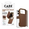 CARE by PanzerGlass Tango 2-in-1 wallet case bruin met MagSafe voor iPhone 17 Pro Max