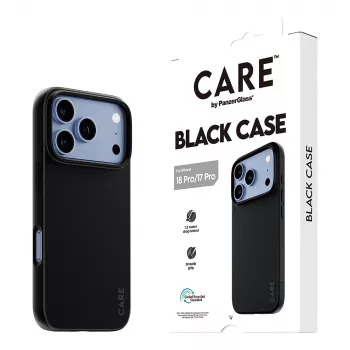 CARE by PanzerGlass TPU hoes zwart iPhone 17 Pro