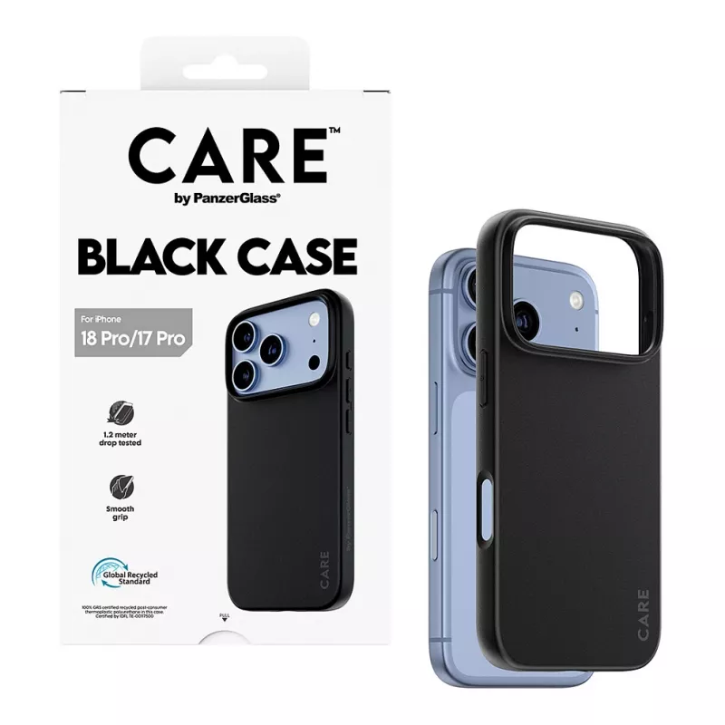 CARE by PanzerGlass TPU hoes zwart iPhone 17 Pro