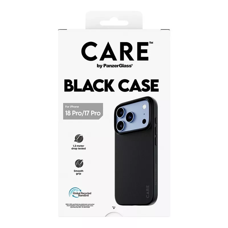 CARE by PanzerGlass TPU hoes zwart iPhone 17 Pro