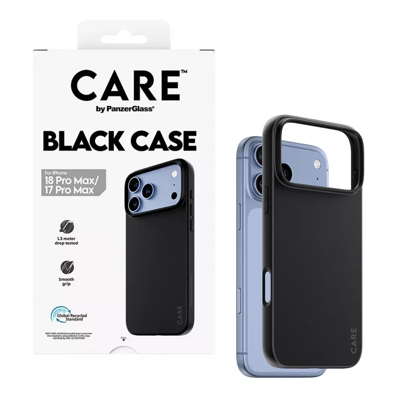 CARE by PanzerGlass TPU-hoes voor iPhone 17 Pro Max – zwart