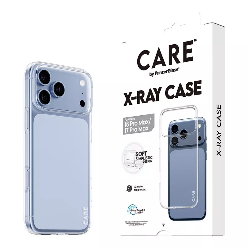 CARE by PanzerGlass X-Ray hoesje voor iPhone 17 Pro Max - transparant