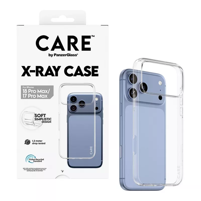 CARE by PanzerGlass X-Ray hoesje voor iPhone 17 Pro Max - transparant