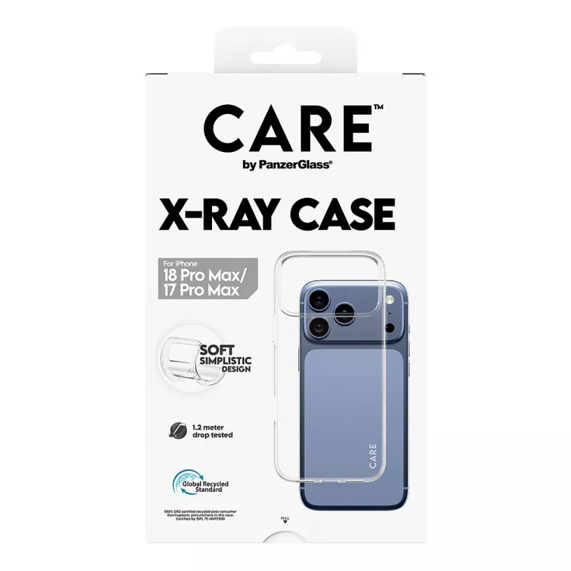 CARE by PanzerGlass X-Ray hoesje voor iPhone 17 Pro Max - transparant