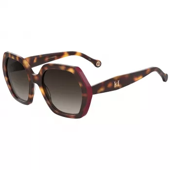 CAROLINA HERRERA HER0181SO63 dames vlinder zonnebril Havana bruin verloop 55mm