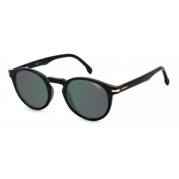 Carrera 301S80 unisex zonnebril - zwart montuur, grijze glazen, 50/23/145 mm