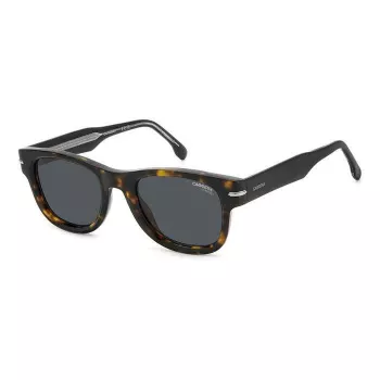 CARRERA 330S/S 86 heren zonnebril - zwart propionaat montuur, grijze polycarbonaatglazen, 50/22/150 mm, UV400