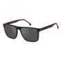 Carrera 8064S-0OIT-Q3 heren rechthoekige zonnebril zwart/grijs 57mm