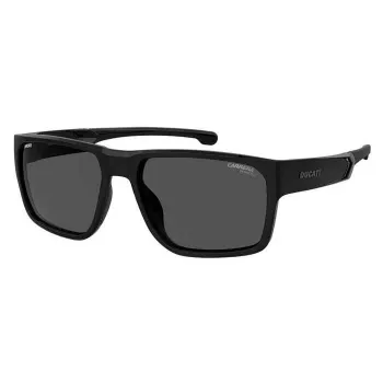 Carrera Ducati heren zonnebril CARDUC029S807 - zwart montuur, grijze glazen, 59 mm