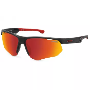 Carrera Ducati heren zonnebril CARDUC044S003 mat zwart grijs rechthoekig 69mm