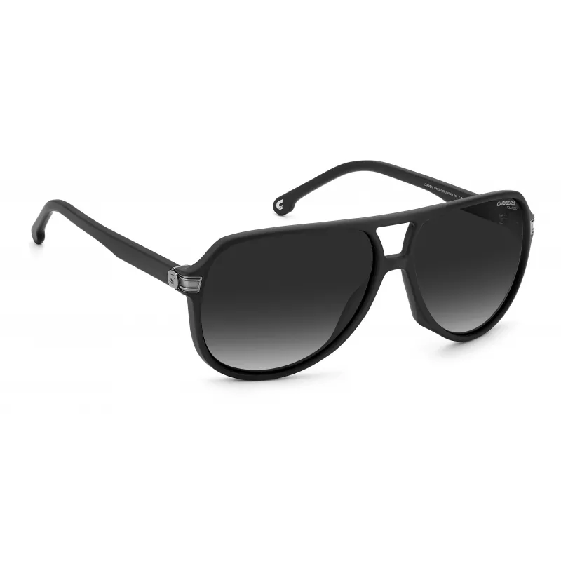 CARRERA unisex zonnebril 1045-S-003-WJ Pilot vierkant montuur zwart grijs gradient UV400