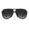 CARRERA unisex zonnebril 1045-S-003-WJ Pilot vierkant montuur zwart grijs gradient UV400