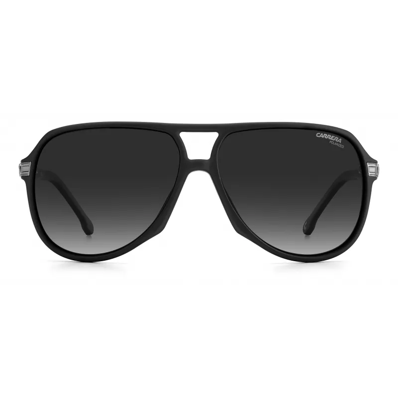 CARRERA unisex zonnebril 1045-S-003-WJ Pilot vierkant montuur zwart grijs gradient UV400