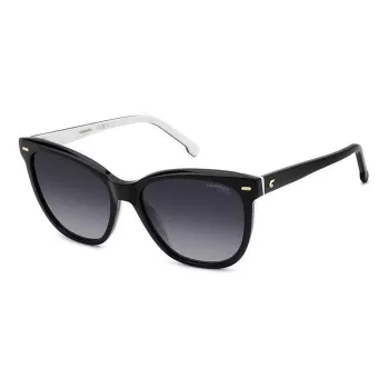 CARRERA dames zonnebril CARRERA3043S8 - vierkant acetaat montuur, UV400-bescherming, 56 mm glas