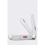 Case SparXX Mini Trapper mes met witte synthetische greep en Tru-Sharp roestvrijstalen lemmetten