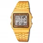 CASIO A500WGA-9 heren digitaal horloge 39mm goudkleurig RVS