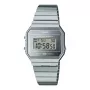 CASIO A700WEV-7A unisex digitaal horloge zilver RVS 37,4 mm