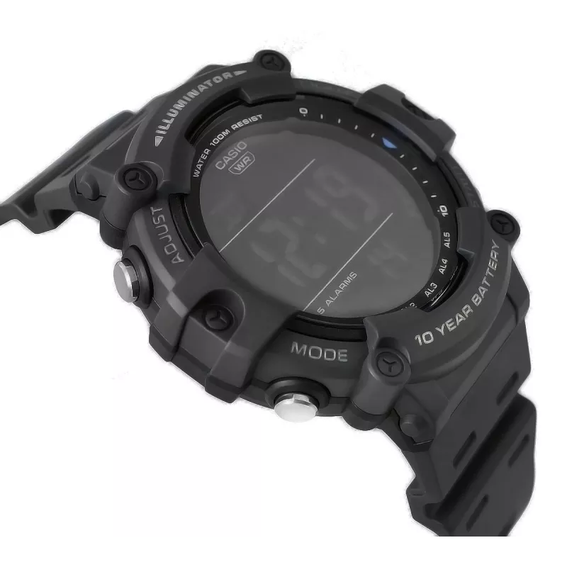 Casio AE-1500WH-8BVEF heren digitaal horloge – harsband, 100m waterdicht, wereldtijd
