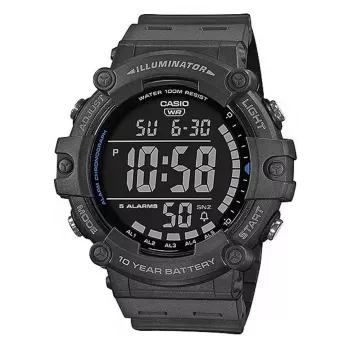 Casio AE-1500WH-8BVEF heren digitaal horloge – harsband, 100m waterdicht, wereldtijd