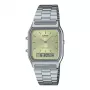 CASIO AQ-230A-9A unisex analoog-digitaal horloge, 38,8 mm goudkleurig edelstaal