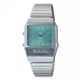 CASIO AQ-800EC-2AE Unisex analoog-digitaal horloge, 40mm, zilver/blauw