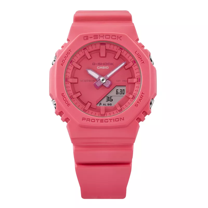 Casio GMA-P2100-4AER G-Shock analoog-digitaal horloge roze koraal