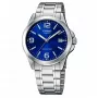 CASIO LTP-1215A-2A Dames Analoog Quartzhorloge 28mm Blauwe Wijzerplaat Edelstaal