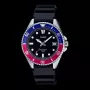 CASIO MDV-10-1A2VDF heren analoog kwartshorloge, 38,5 mm, zwarte wijzerplaat, harsen band, 200m waterbestendigheid