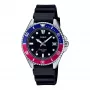 CASIO MDV-10-1A2VEF heren analoog quartz horloge 38,5 mm zwart resin