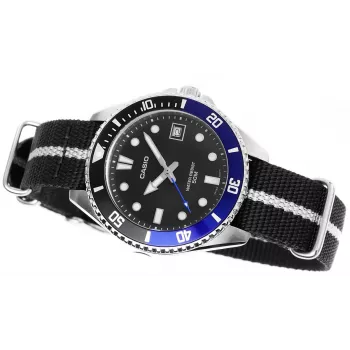 Casio MDV-10C-1A2VEF heren duikhorloge zwart edelstaal resin
