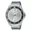 CASIO MDV107D7AVDF heren duikhorloge 44,2 mm RVS witte wijzerplaat