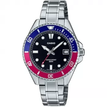 CASIO MDV10D1A3VDF Heren Analoog Quartzhorloge 44,2 mm RVS